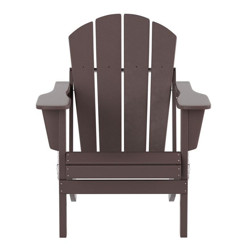 Paradise Outdoor Folding Poly Adirondack Chair (Set of 2)