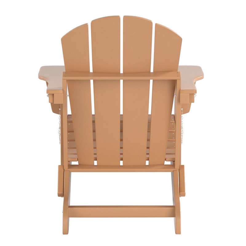 Paradise Outdoor Folding Poly Adirondack Chair (Set of 4) Homesquare