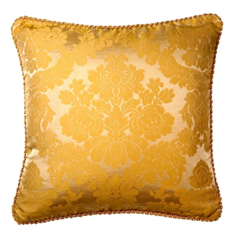 Michael Amini Victoria 9-piece Fabric Queen Comforter Set in Spa Blue/Gold