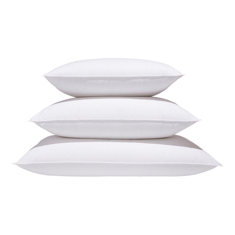 Canadian Down & Feather Company King Medium Down Perfect/Cotton Pillow in White