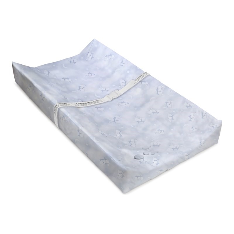 Delta Children 3-Sided Modern Vinyl Contoured Changing Pad in Clear