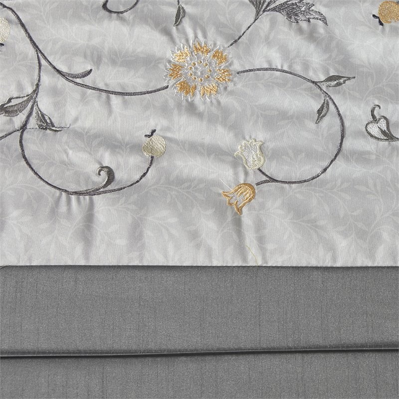 Madison Park Serene 7-Piece Fabric Embroidered Comforter Set - Yellow