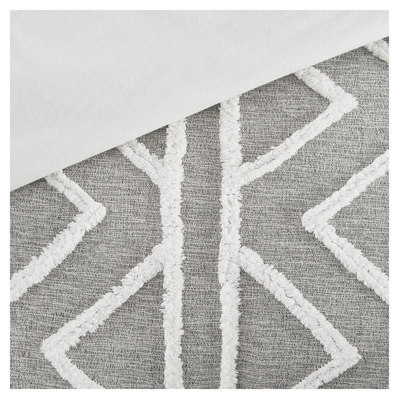 INK+IVY Hayes Modern Cotton Comforter Mini Set - Gray Finish
