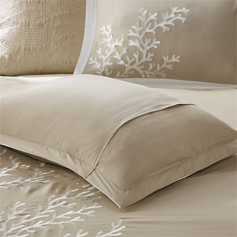 Harbor House Coastline 6-Piece Cotton Comforter Set w/ Embroidery - Brown