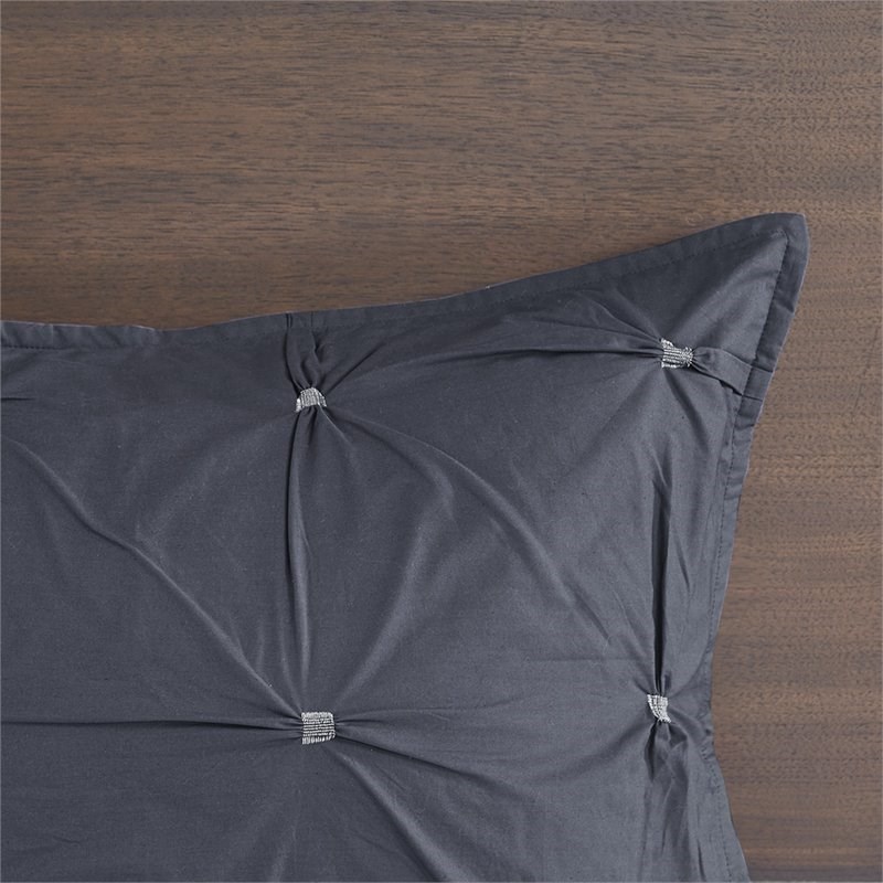 INK+IVY Masie Contemporary Cotton Comforter Mini Set in Navy