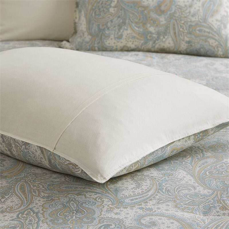Harbor House Chelsea Traditional Cotton Sateen Comforter Set in Blue Finish