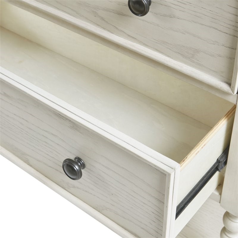 Madison Park Signature Beckett MDF Solid Wood Accent Chest in Natural