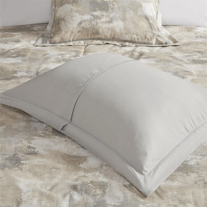 Madison Park Beacon 7-Piece Cotton Fabric Comforter Set in Gray