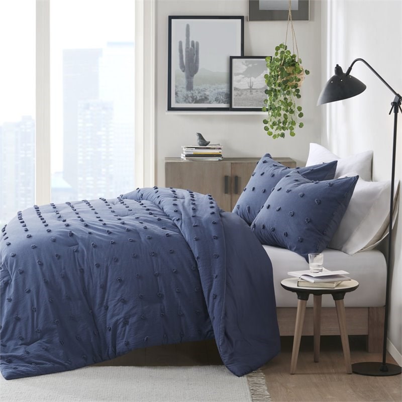Urban Habitat Alaina 100 Percent Cotton Comforter Mini Set in Blue