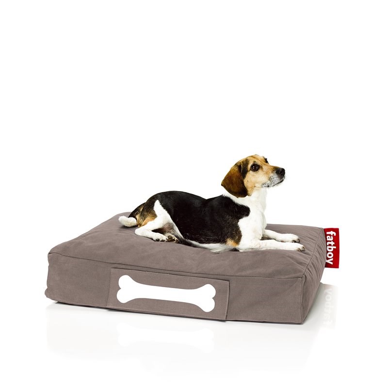 Fatboy Doggielounge Stonewashed Cotton Small Dog Bed in Brown