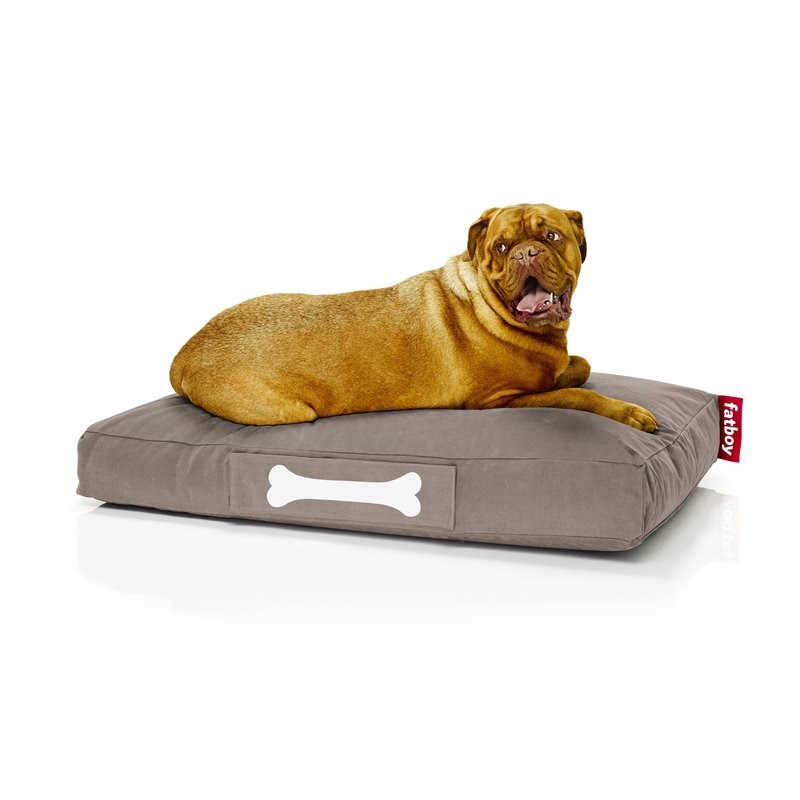 Fatboy Doggielounge Stonewashed Cotton Large Dog Bed in Brown