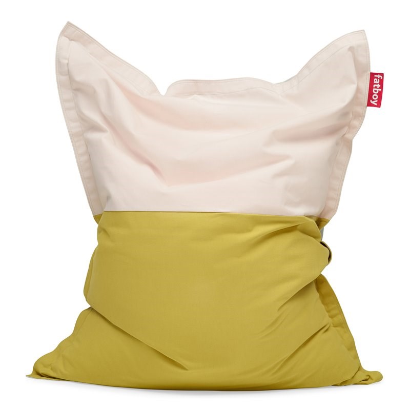 Fatboy Original Slim Pop Cotton Comfortable Bean Bag in Blossom Pink/Yellow