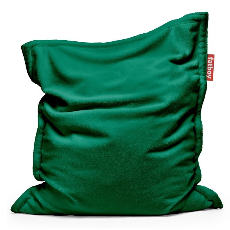 Fatboy Original Slim Teddy Soft Polyester Fabric Bean Bag in Marble Green