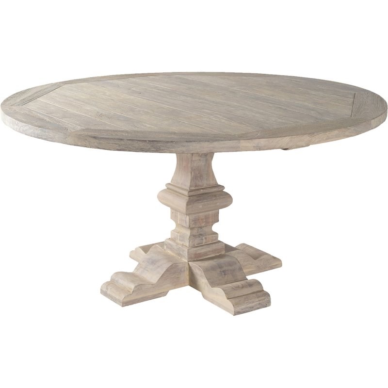 Padma's Plantation Palmetto Wood Patio Dining Table in Natural
