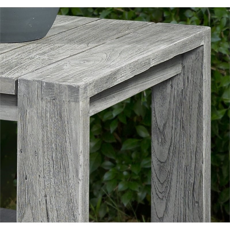 Padma's Plantation Ralph Wood Patio End Table in Natural