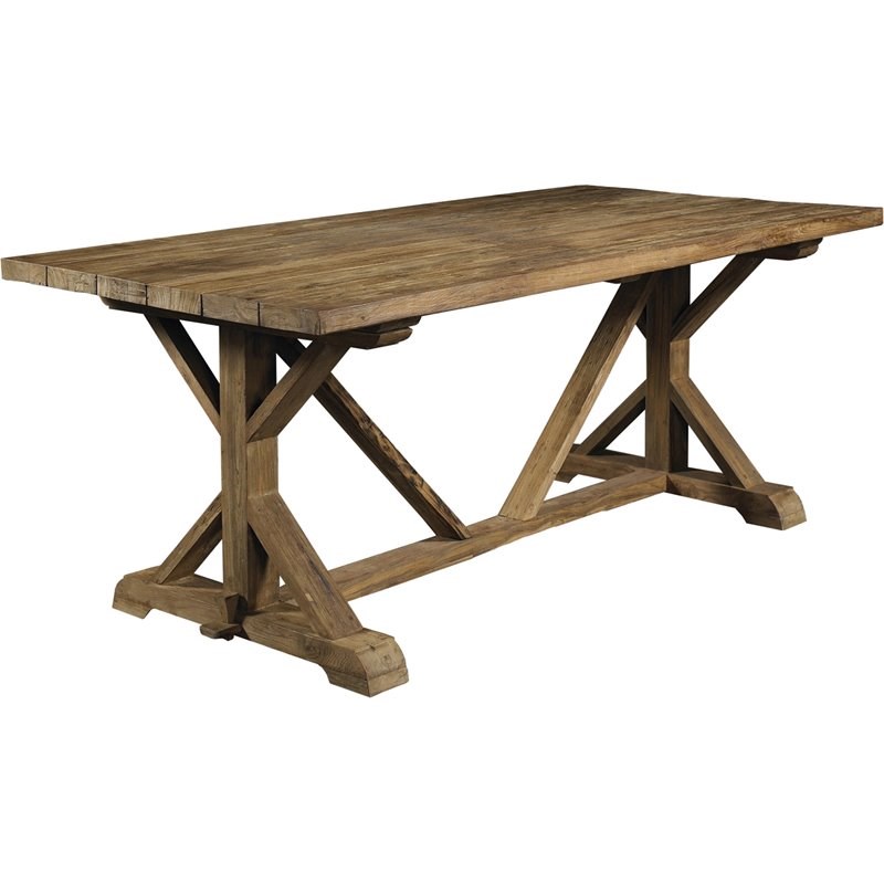 Padma's Plantation Xena Wood Patio Dining Table in Natural
