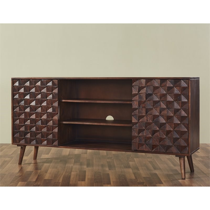 Mod-Arte Modern Wood Surface TV Unit with Storage for TVs up to 65