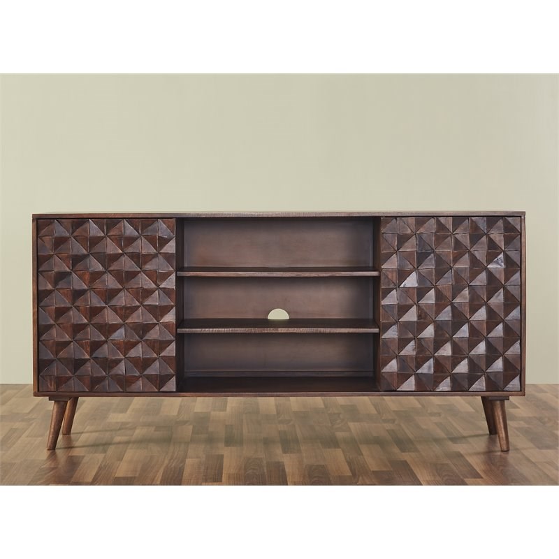Mod-Arte Modern Wood Surface TV Unit with Storage for TVs up to 65