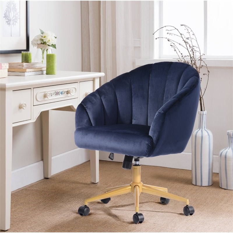 midnight blue office chair