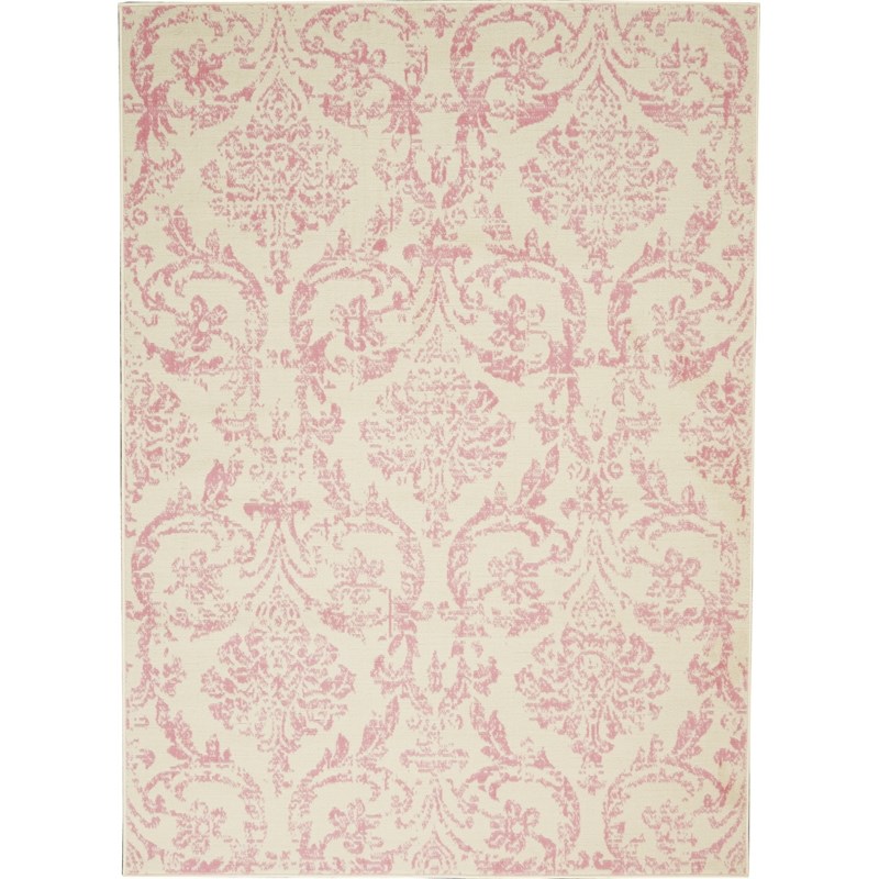 Nourison Jubilant 4' x 6' Ivory/Pink Vintage Indoor Rug