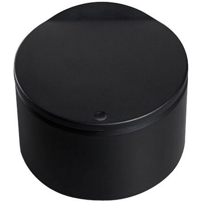 HANAMYA 2.5 Liter/0.6 Gallon Mini Cylindrical Trash Can w/Press Top Lid in Black