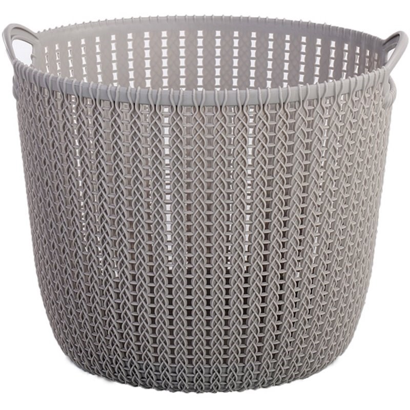 HANAMYA Storage Laundry Basket 20 Liter in Gray (Set of 4)