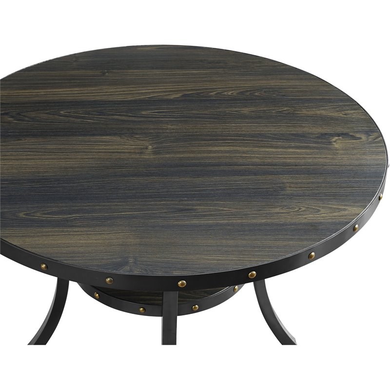 New Classic Furniture Crispin Solid Wood 3-Piece Pub Set in Granite