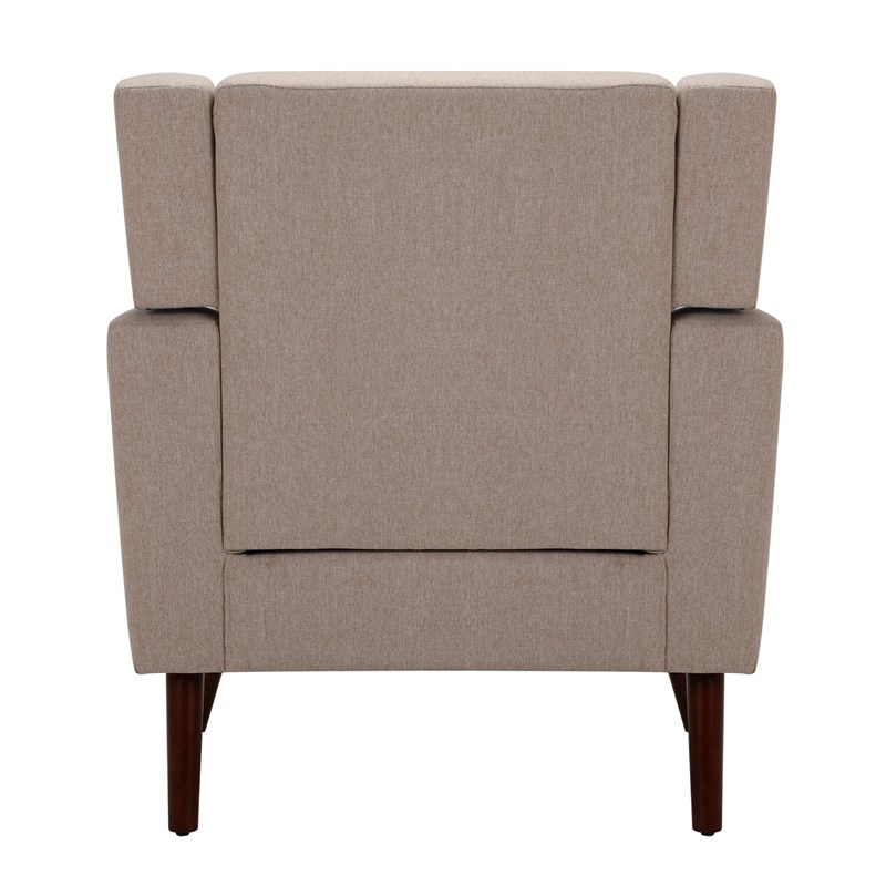 Spirit up Art 32'' Wide Fabric Tufted Armchair in Tan