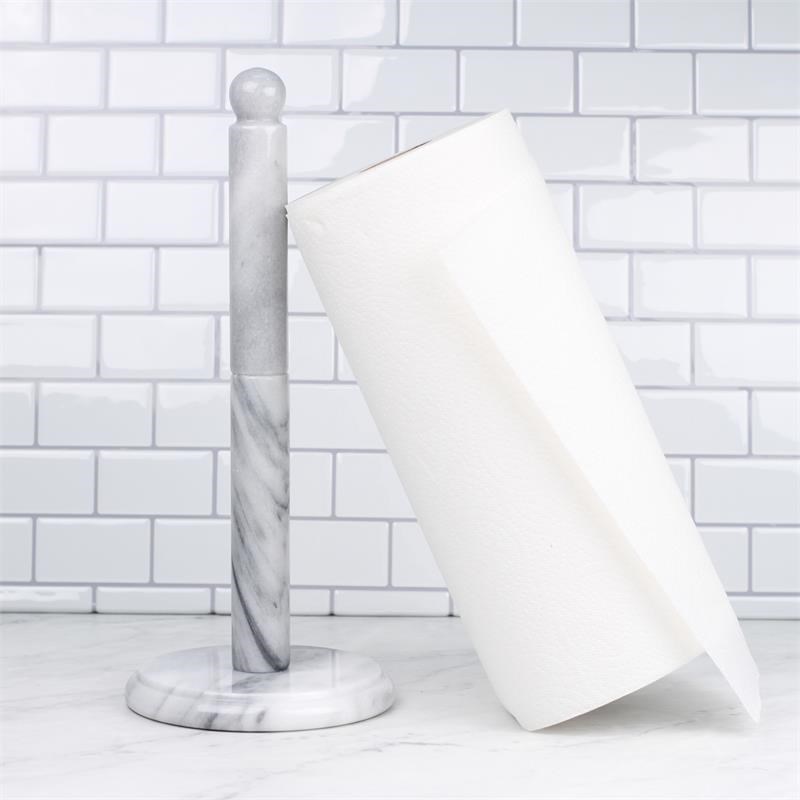 Gray Marble Paper Towel Holder - 12.25x5.5