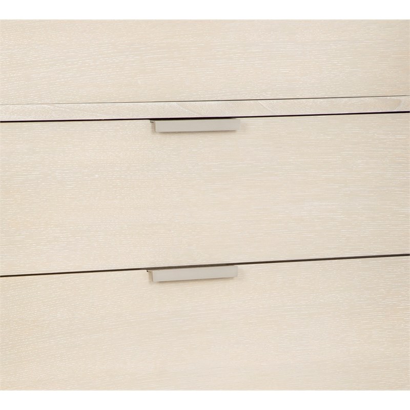 Palmetto Home Pearl Soft Beige Wood Finish 6-Drawer Dresser