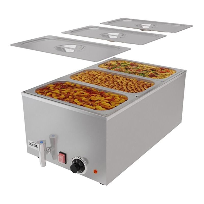 Koolmore CFW-3T Bain Marie Countertop Stainless Steel Food Warmer in ...