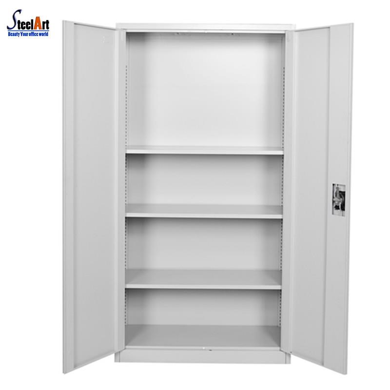 GangMei 2 Doors Steel Metal Storage with 4 Adjustable Shelves