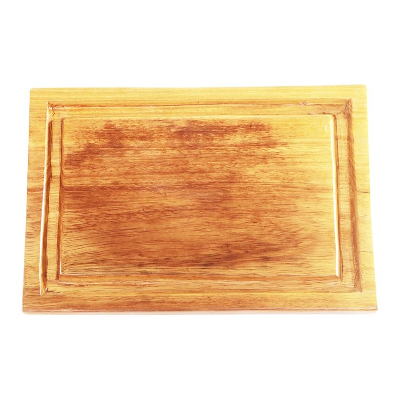 House of Avana Rectangular Hand Carved Hard Wood Solid Chopping Board in Brown