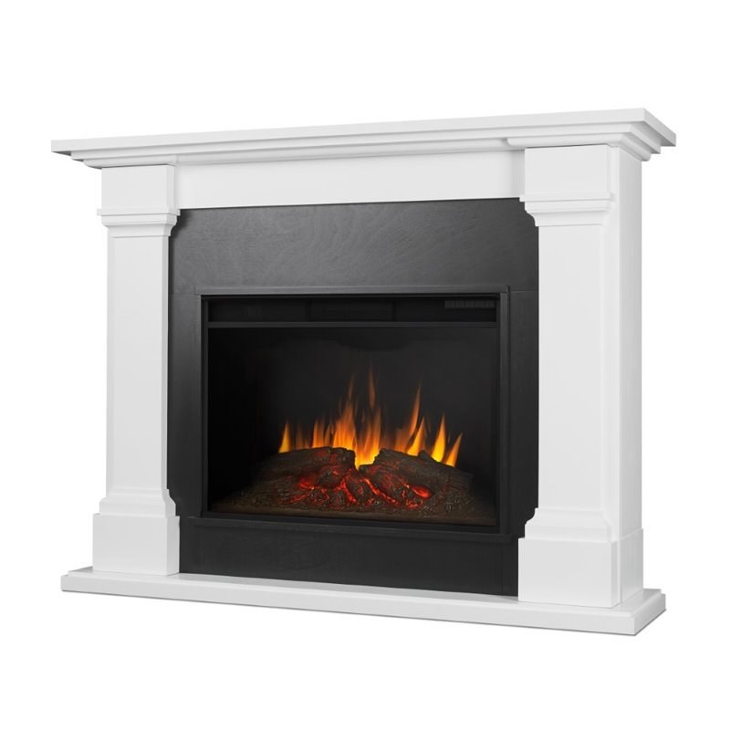 Real Flame Callaway Electric Fireplace in White