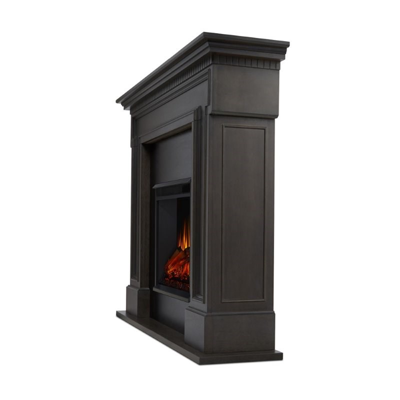 Real Flame Thayer Electric Fireplace in Gray