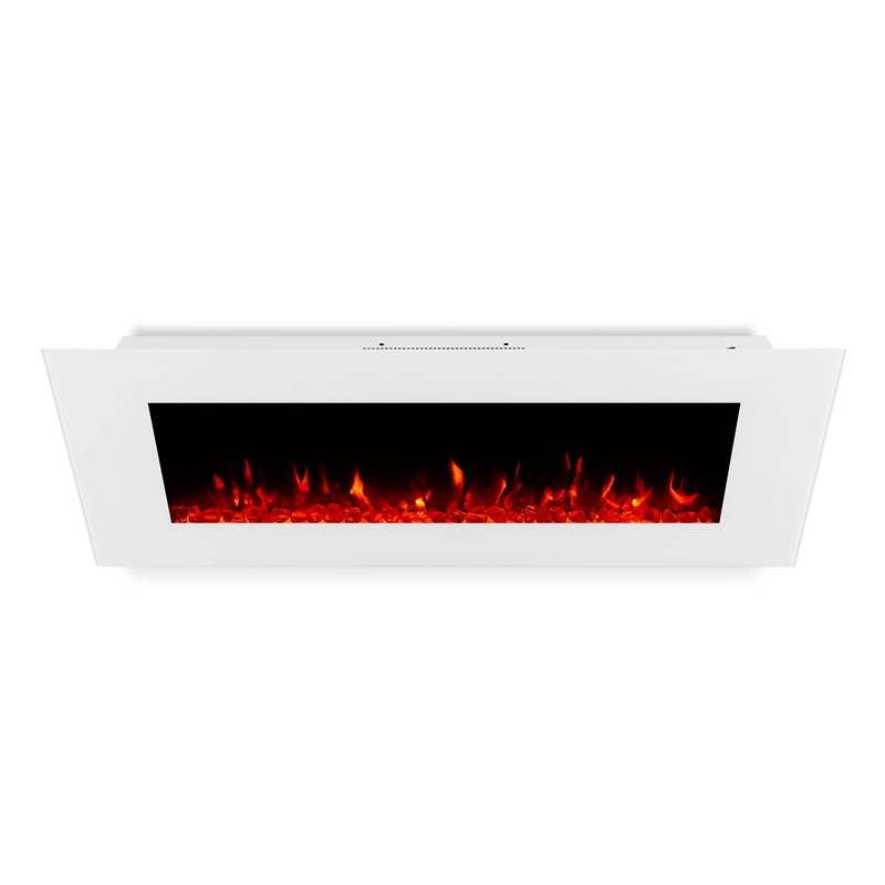 Real Flame DiNatale Wall-Hung Electric Fireplace in White