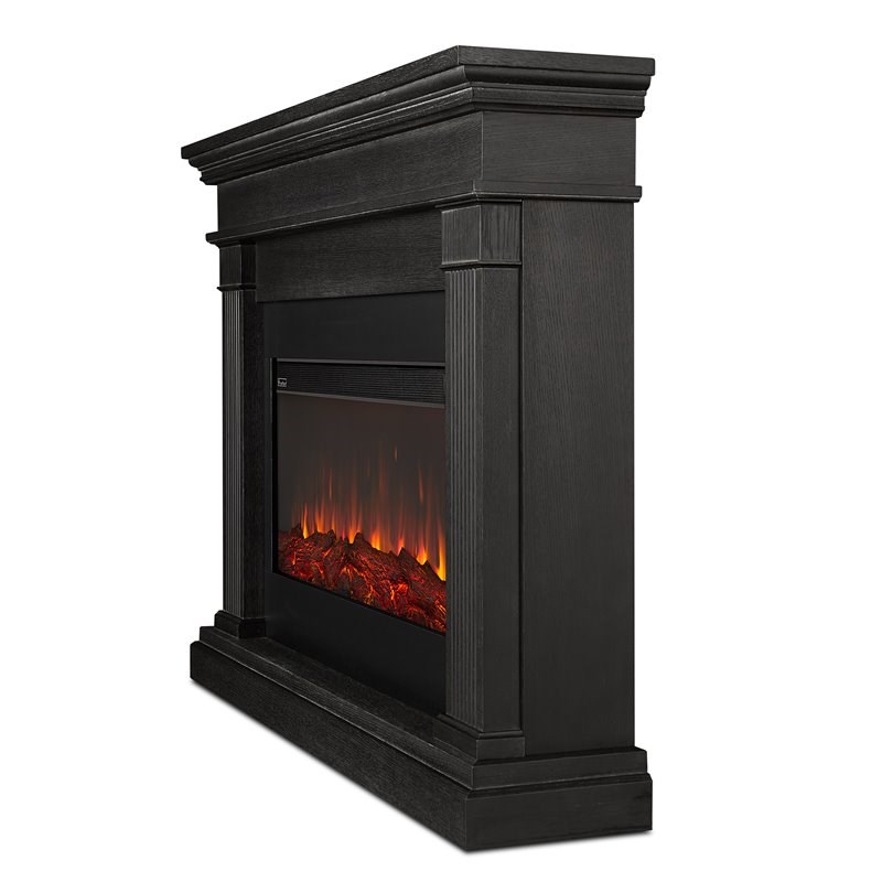 Real Flame Beau Electric Fireplace in Gray