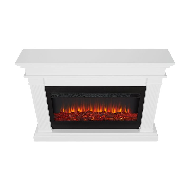 Real Flame Beau Electric Fireplace in White