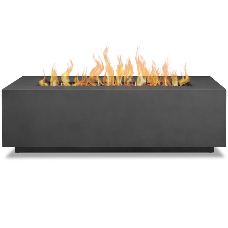 Real Flame Aegean Large Propane Fire Table with Conversion Kit in Slate