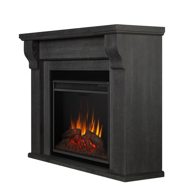 Real Flame Whittier Grand Electric Fireplace in Antique Gray