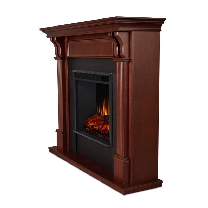 Real Flame Ashley Electric Fireplace in Mahogany
