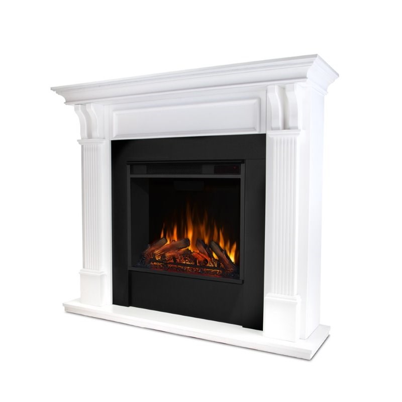 Real Flame Ashley Electric Fireplace in White