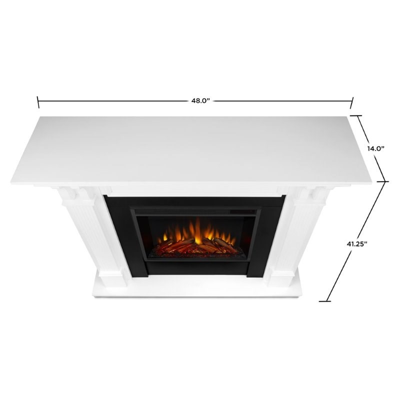 Real Flame Ashley Electric Fireplace in White Homesquare