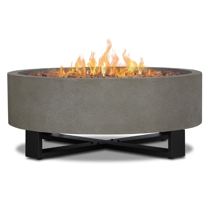 Real Flame Idledale Propane Fire Bowl for Outdoors in Glacier Gray Homesquare