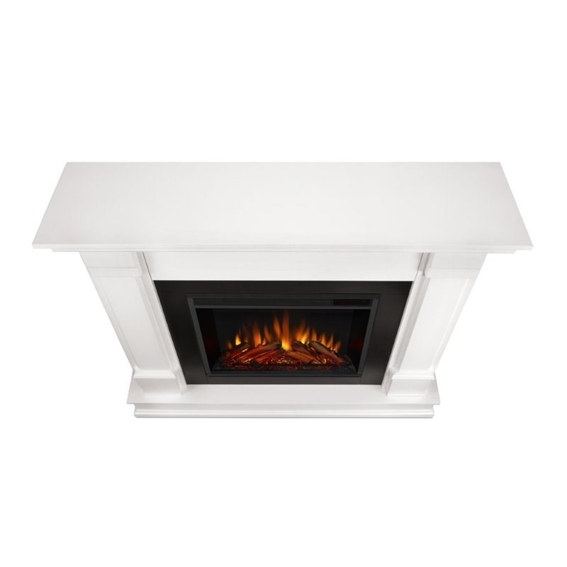 Real Flame Silverton Electric Fireplace in White