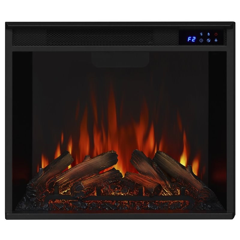 Real Flame Valmont Entertainment Center Electric Fireplace Dark Mahogany