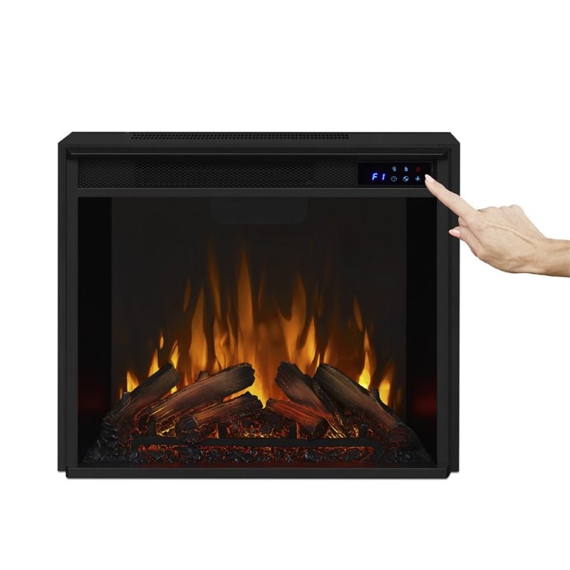 Real Flame Calie TV Stand with Electric Fireplace in Dark Espresso
