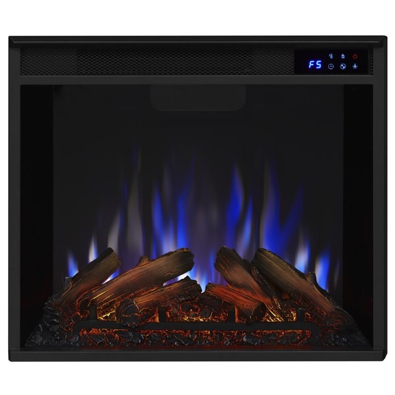 Real Flame Calie TV Stand with Electric Fireplace in Dark Espresso