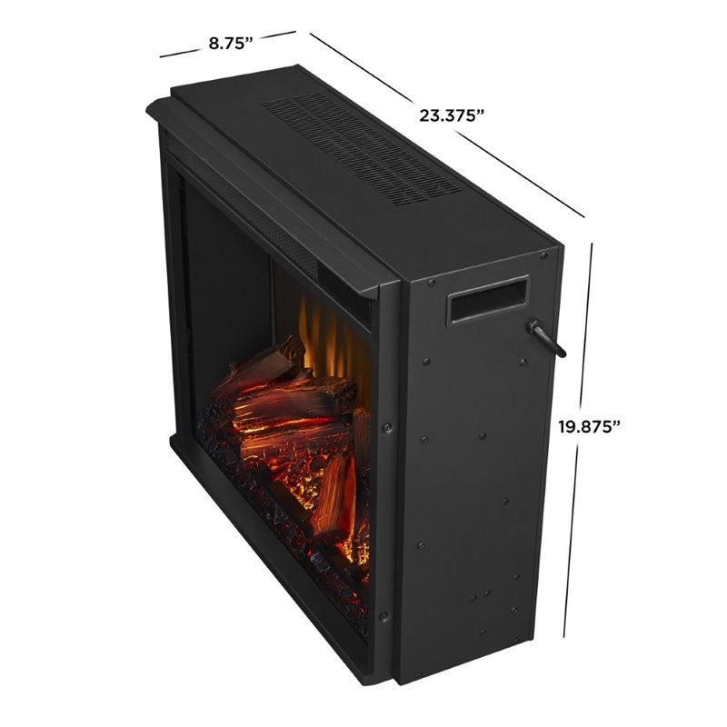 Real Flame Calie TV Stand with Electric Fireplace in Dark Espresso