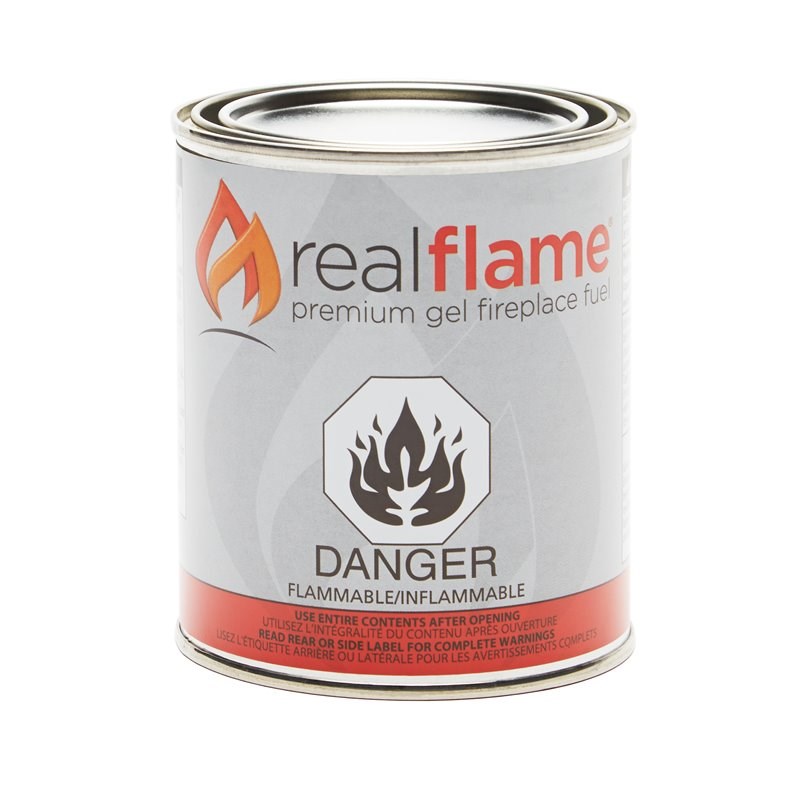 Real Flame Modern Metal MultiColor 24 Pack of 13 oz Gel Fuel Cans for